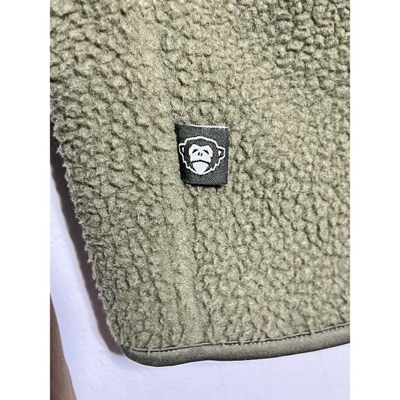 Howler Brothers Bros Men's EUC Olivetree Green Crozet Fleece Full Zip Jacket M - Picture 8 of 10